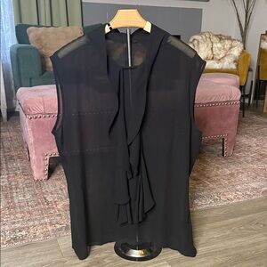 Sheer, sleeveless, scarf attached, xl, pHIXof London.